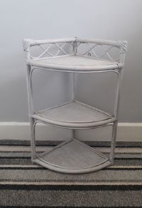 CORNER UNIT - Vintage Bamboo - Rattan - Three Shelf