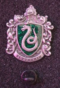Harry Potter, slytherin, pin back badge.