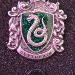 Harry Potter, slytherin, pin back badge.