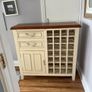sideboard with wine rack.  Height 3 ft 2 in width 3ft 3in Image 2