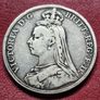 1889 Queen Victoria Silver Crown coin Image 3