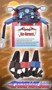 Motorcycle Handlebar Harness Tiedown Towing Straps NEW