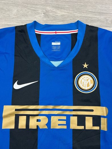 Vintage 2008/09 Nike Inter Milan Home Jersey Shirt Mens Medium
