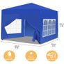 Waterproof Gazebo with Sides 3m x 3m, White Garden Gazebo Marquee Tent Event Image 5