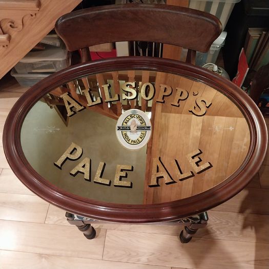 Antique Advertising Mirror.
