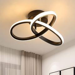 NEW SALE | LED Ceiling Lights, 22W 2500LM Creative Flower Design Ceiling Light, Aluminium Ceiling Lighting Fixture for Living Room, Bedroom, Kitchen, Hallway, Warm White 3000K