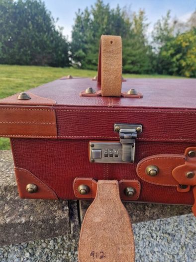 Leather suitcase