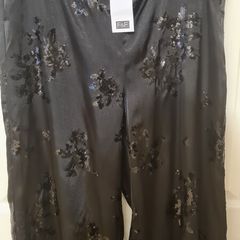 Nwt Satin Sequin Pants Size 14