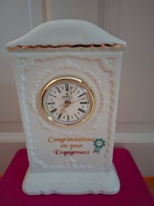 Donegal Parian China Mantel engagement Clock