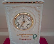 Donegal Parian China Mantel engagement Clock