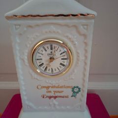 Donegal Parian China Mantel engagement Clock