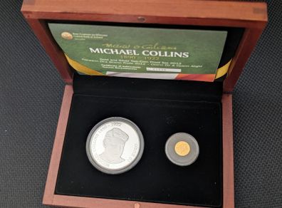 Ireland Gold & Silver Proof Coin Set 2012. Michael Collins. 90th. Anniversary