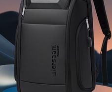 Executive Luxurious Hard Case Backpack Or Laptop Bag For Flights Or Business Trips (distorted Uneven Zip)