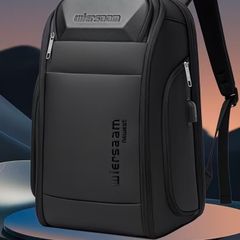Executive Luxurious Hard Case Backpack Or Laptop Bag For Flights Or Business Trips (distorted Uneven Zip)