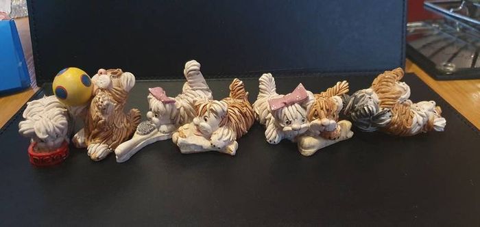 Collection of Cute Ceramic Dog Figurines