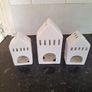 Three lovely ceramic tea light holders Image 2