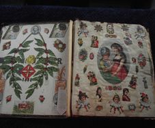 Victorian/Edwardian Album of colourful scraps - Circa 1890's/1900's