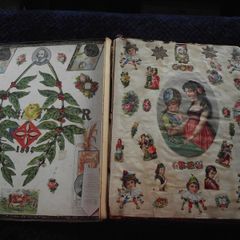 Victorian/Edwardian Album of colourful scraps - Circa 1890's/1900's