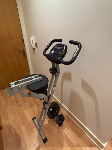 Foldable Exercise Bike with Backrest