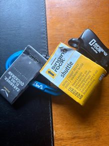 Selection of unused climbing equipment
