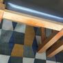 Oak Dining Chairs and Bench for Sale Image 5