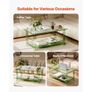 Acrylic Coffee Table, 2 Tiers Center Table with Storage Shelf, Modern Rectangle Acrylic Coffee Desk, Ideal for Dining Room, Kitchen Island Image 5
