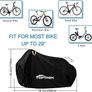 Bike Cover, Bike Covers for Outside Storage, 210T Outdoor Waterproof Bicycle Cover with Lock Holes, Anti Rain UV Bike Covers with Storage Bag for Mountain Bike, Road Bike Image 5
