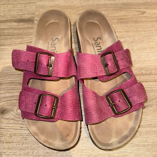 Sanita genuine leather pink sandals 6/39