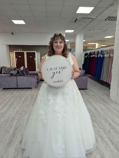 Wedding Dress by Anna Sorrano for Wed2B in ivory