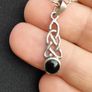 Celtic Knot and Onyx Sterling Silver pendant set Image 6