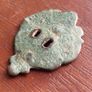 5-7th c. Anglo Saxon Gilt Carved Chip Mount. Image 4