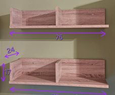 Wall shelves