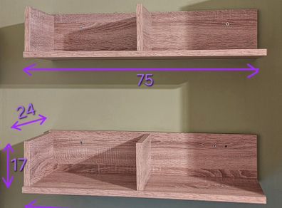 Wall shelves