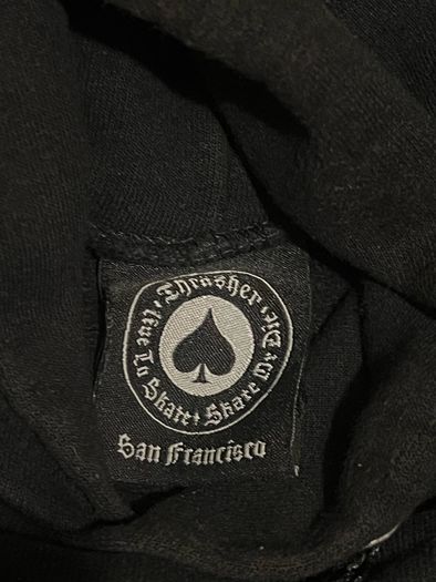 Thrasher Black Skateboarding Hoodie - Size M