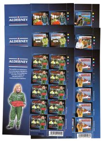 2002 Alderney Community Servies (2th Series) Emergency Medical Aid (St John Ambulance, Doctor, Pilot, Emeregency Operator & Lifeboatman) Stamp Sheetlet Mint Never Hinged (MNH)