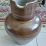 Antique French stoneware jug beautiful patina Image 2