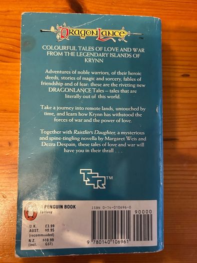Fantasy book:'Dragonlance. Tales' trilogy