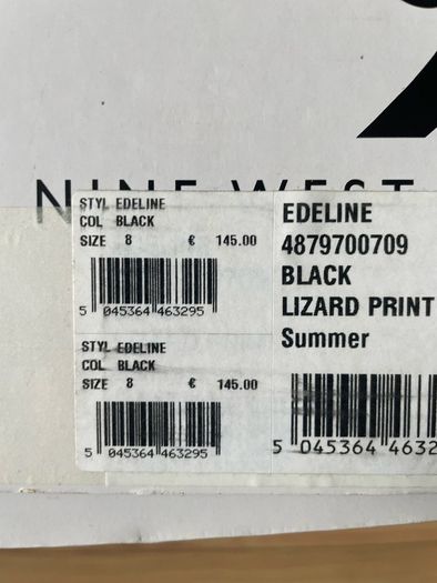 Nine West black strappy platform sandals