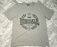 Lonsdale Mens Short Sleeve T-Shirt Size 2XL Grey Marl