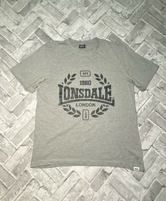 Lonsdale Mens Short Sleeve T-Shirt Size 2XL Grey Marl