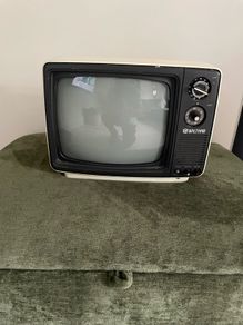 Vintage Walthams Portable Black and White TV