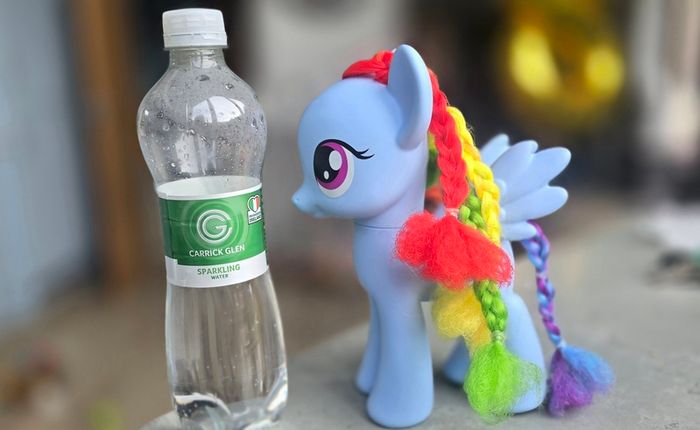 8 inch Rainbow Dash Styling Large braided Hair Brushable 2013 HTF MLP G4 My Little Pony