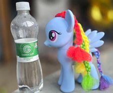 8 inch Rainbow Dash Styling Large braided Hair Brushable 2013 HTF MLP G4 My Little Pony