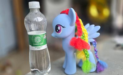 8 inch Rainbow Dash Styling Large braided Hair Brushable 2013 HTF MLP G4 My Little Pony