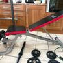 Beautiful Full Gym Weightlifting Set Up, Power Rack, Olympic Bumper Weights, Bench + Dumbbells +more Image 3