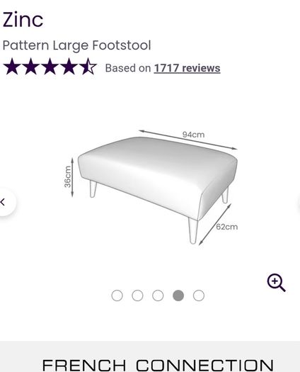 French Connection Footstool