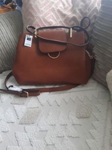 New tan tote handbag