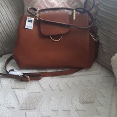 New tan tote handbag