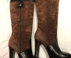 Miss Sixty Knee High Leather & Suede Boots