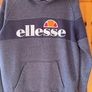 ELLESSE  hoodie sweater. Grey & Charcoal. Size small adult / labelled age 13/14 . Great Quality & In very good condition. Weighty 50% cotton Image 4